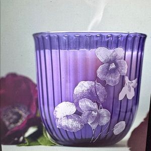 Anthropologie Floral Boxed Candle